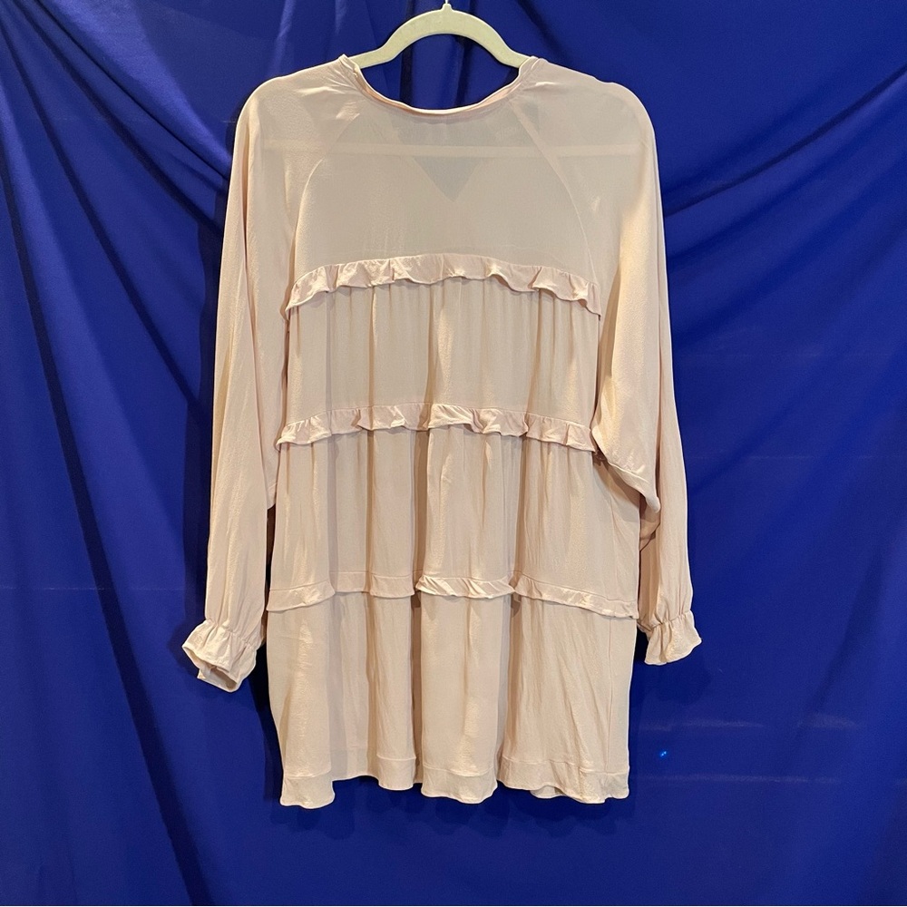Reformation Pink Ruffle Dress
